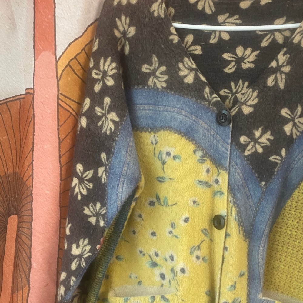 Floral Multi Patterned Cardigan - image 4